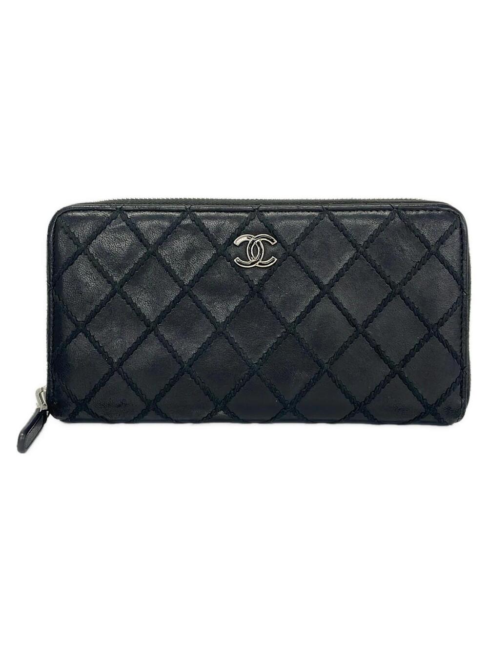 Chanel Wild Stitch Black Leather Long #292798C80B